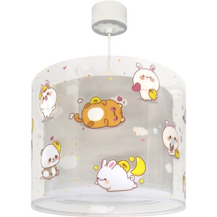 Dalber 41762E - Lámpara de techo infantil KAWAII FRIENDS 1xE27/15W/230V gris