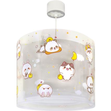 Dalber 41762E - Lámpara de techo infantil KAWAII FRIENDS 1xE27/15W/230V gris