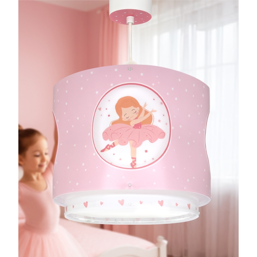 Dalber 60912 - Lámpara de techo infantil PRINCESS DANCE 1xE27/15W/230V rosa