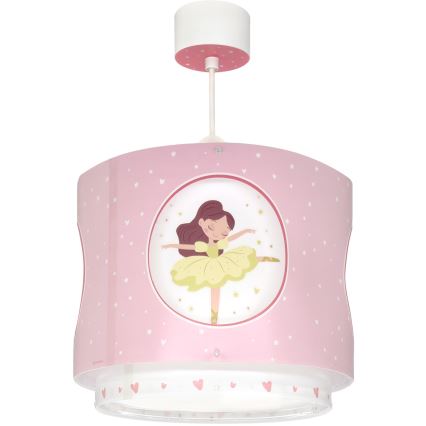 Dalber 60912 - Lámpara de techo infantil PRINCESS DANCE 1xE27/15W/230V rosa