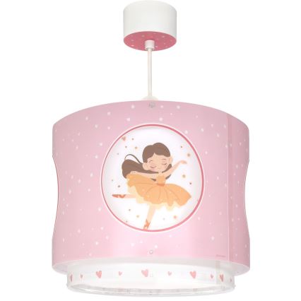 Dalber 60912 - Lámpara de techo infantil PRINCESS DANCE 1xE27/15W/230V rosa