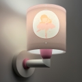 Dalber 60919 - Aplique de pared infantil PRINCESS DANCE 1xE27/15W/230V rosa