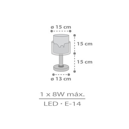 Dalber 61681N - Lámpara LED infantil BABY TRAVEL 1xG4/4W/230V multicolor