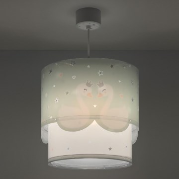 Dalber 61712H - Lámpara colgante infantil SWEET LOVE 1xE27/60W/230V verde