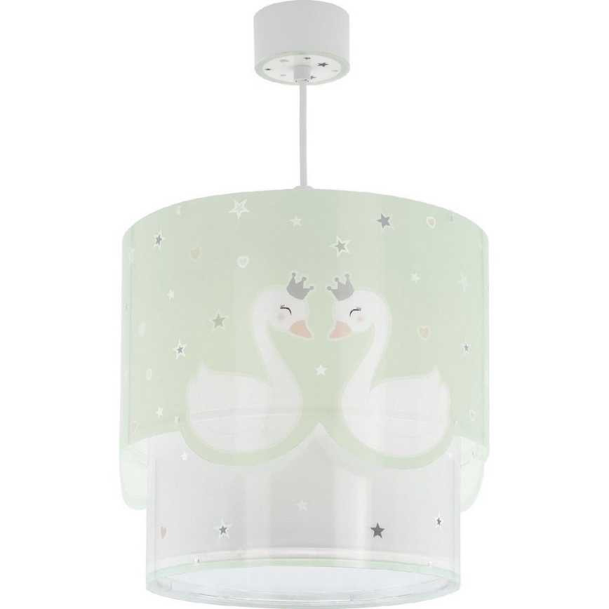Dalber 61712H - Lámpara colgante infantil SWEET LOVE 1xE27/60W/230V verde