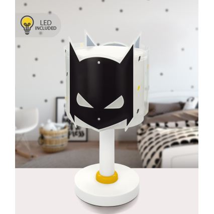 Dalber 61801N - Lámpara infantil LED DARK HERO 1xG4/4W/230V blanca/negra