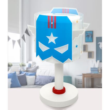 Dalber 61811N - Lámpara LED infantil BLUE HERO 1xG4/4W/230V blanco/azul