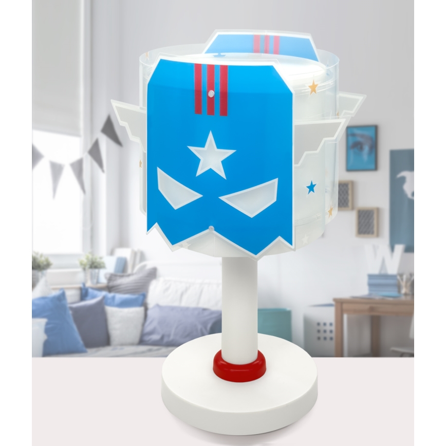 Dalber 61811N - Lámpara LED infantil BLUE HERO 1xG4/4W/230V blanco/azul