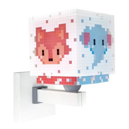Dalber 63379 - Aplique de pared infantil LITTLE PIXEL 1xE27/15W/230V