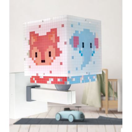 Dalber 63379 - Aplique de pared infantil LITTLE PIXEL 1xE27/15W/230V