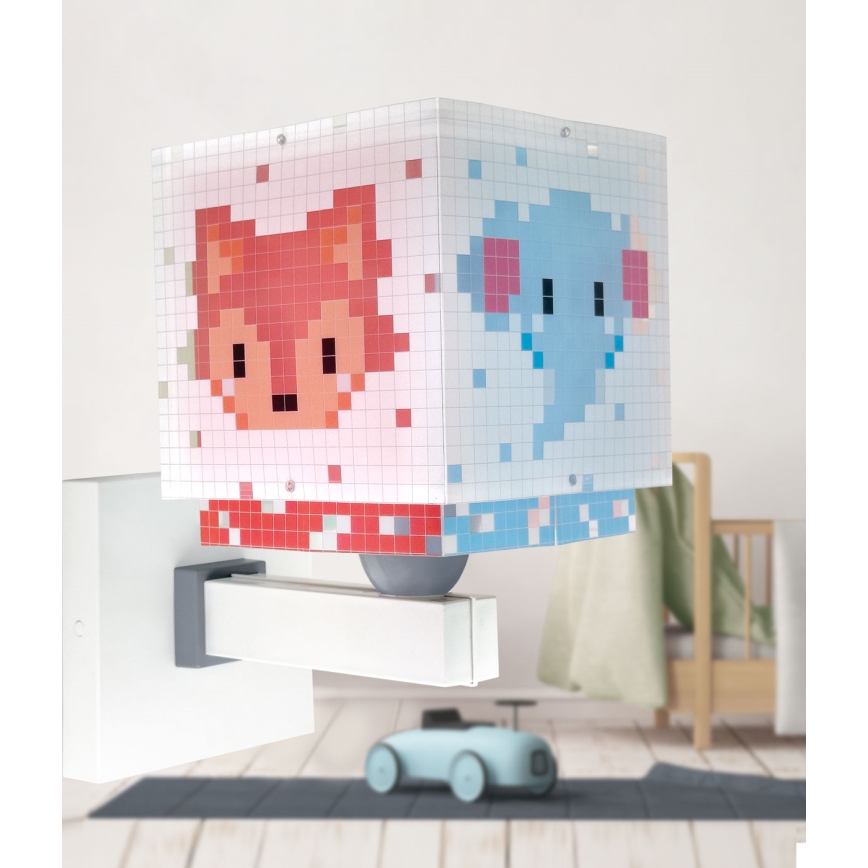 Dalber 63379 - Aplique de pared infantil LITTLE PIXEL 1xE27/15W/230V