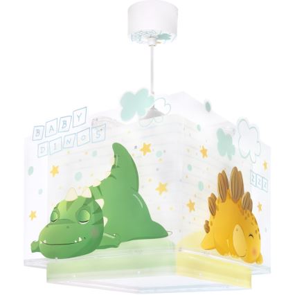Dalber 63452 - Lámpara de techo infantil BABY DINOS 1xE27/15W/230V multicolor