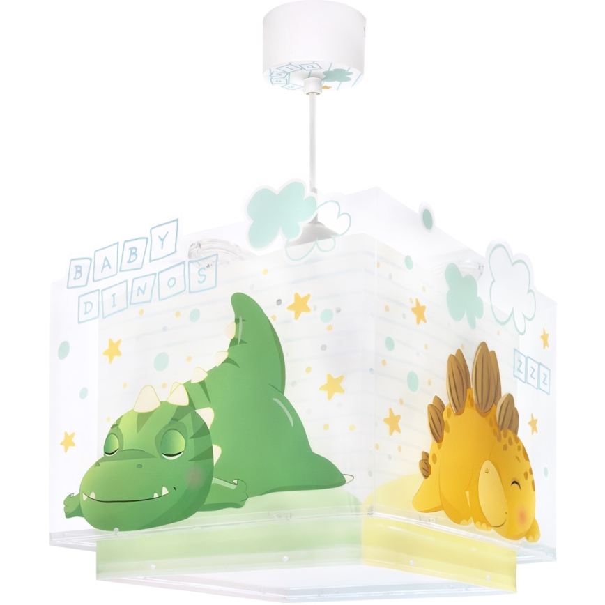 Dalber 63452 - Lámpara de techo infantil BABY DINOS 1xE27/15W/230V multicolor