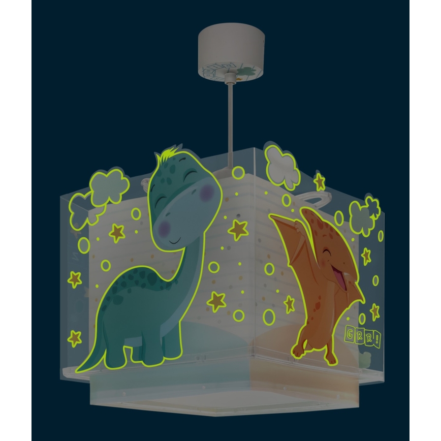 Dalber 63452 - Lámpara de techo infantil BABY DINOS 1xE27/15W/230V multicolor