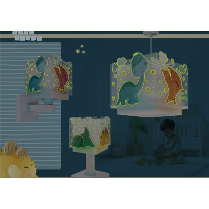 Dalber 63452 - Lámpara de techo infantil BABY DINOS 1xE27/15W/230V multicolor