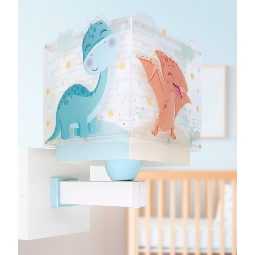 Dalber 63459 - Lámpara de pared infantil BABY DINOS 1xE27/15W/230V multicolor