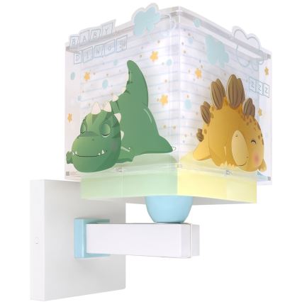 Dalber 63459 - Lámpara de pared infantil BABY DINOS 1xE27/15W/230V multicolor