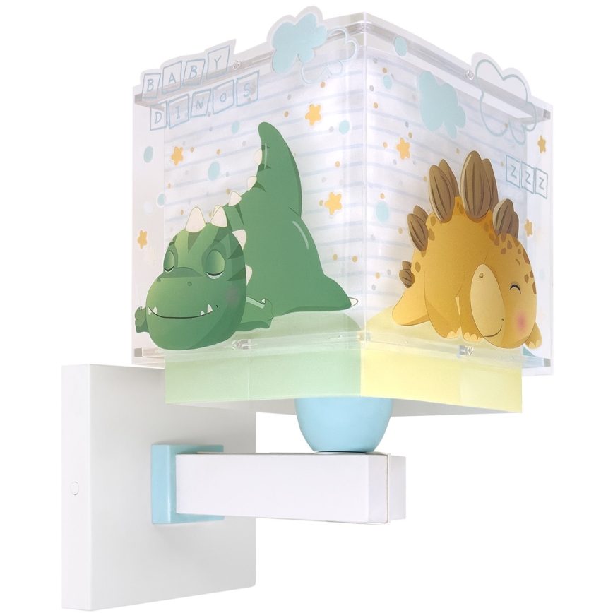 Dalber 63459 - Lámpara de pared infantil BABY DINOS 1xE27/15W/230V multicolor