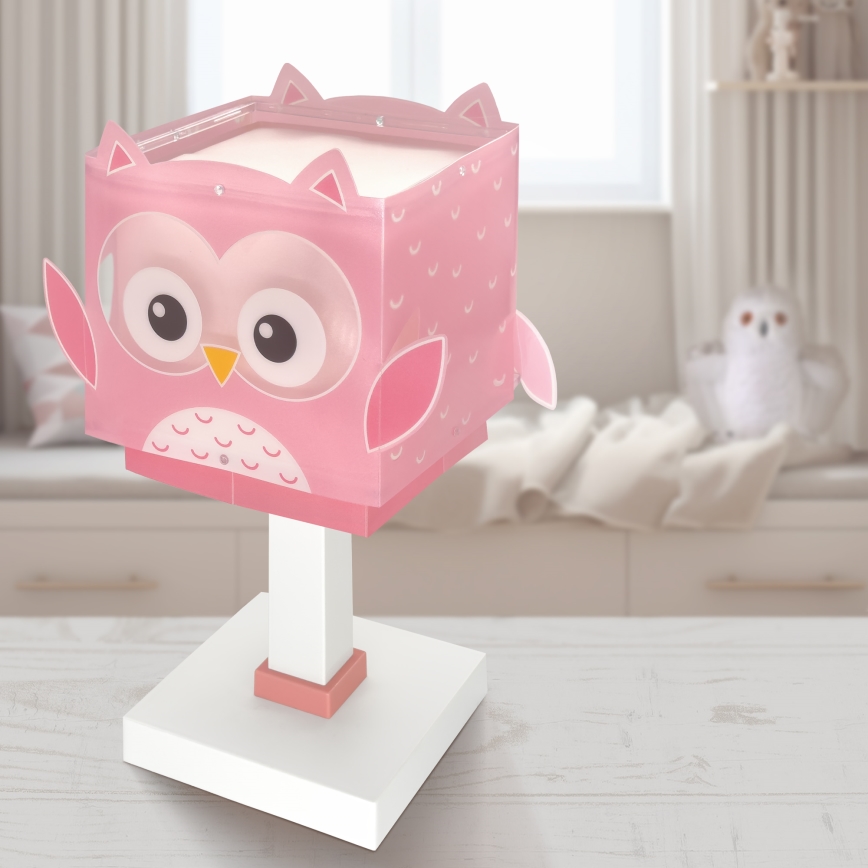 Dalber 64481N - Lámpara LED infantil LITTLE OWL 1xG4/4W/230V rosa