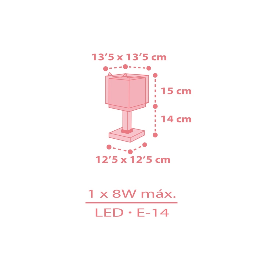 Dalber 64581N - Lámpara infantil LED LITTLE FOX 1xG4/4W/230V rosa
