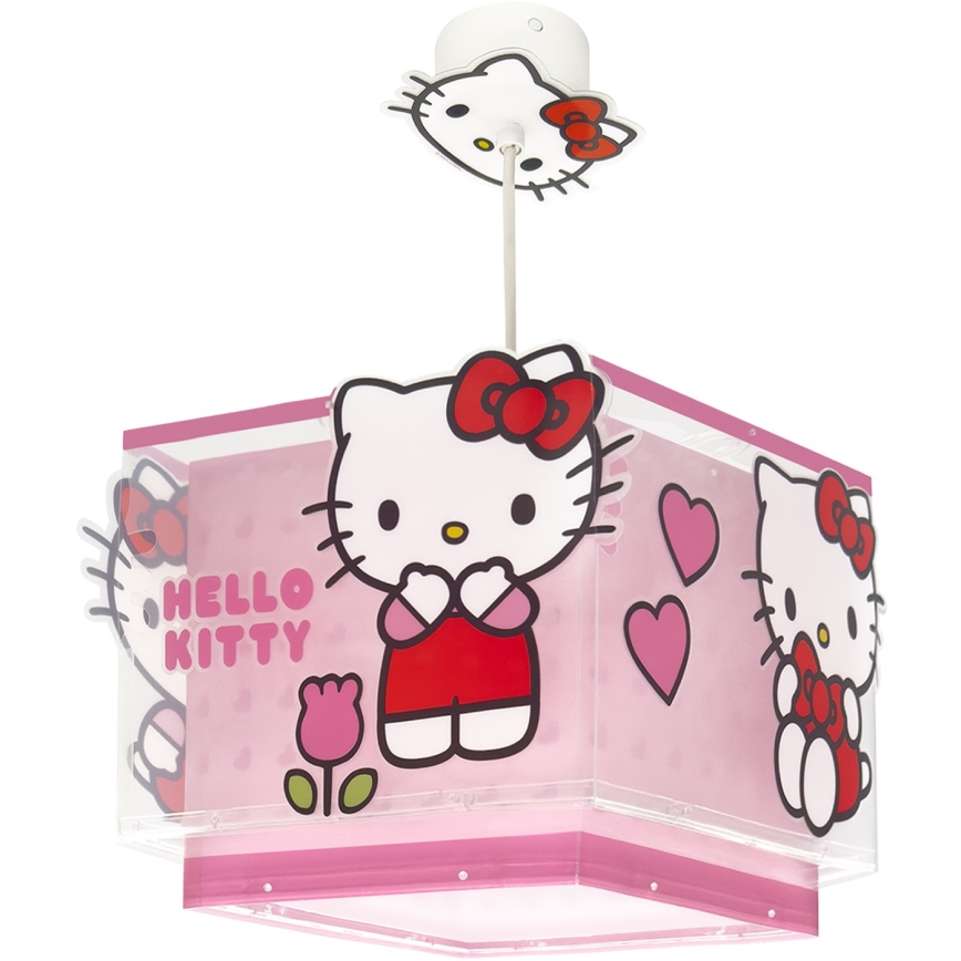 Dalber 73262 - Lámpara infantil de techo HELLO KITTY 1xE27/15W/230V rosa