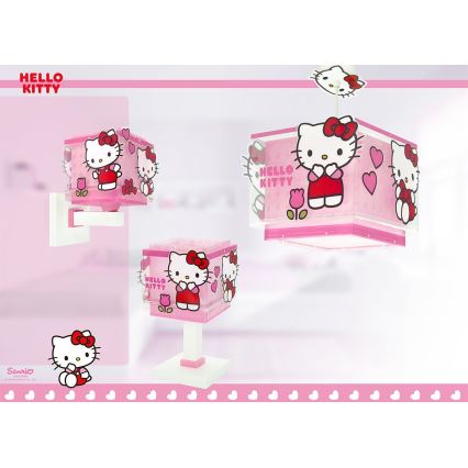Dalber 73262 - Lámpara infantil de techo HELLO KITTY 1xE27/15W/230V rosa