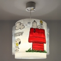 Dalber 76302 - Lámpara de techo infantil SNOOPY 1xE27/15W/230V blanca/roja