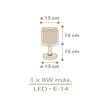 Dalber 76871 - Lámpara infantil BABY CHICK 1xE14/8W/230V