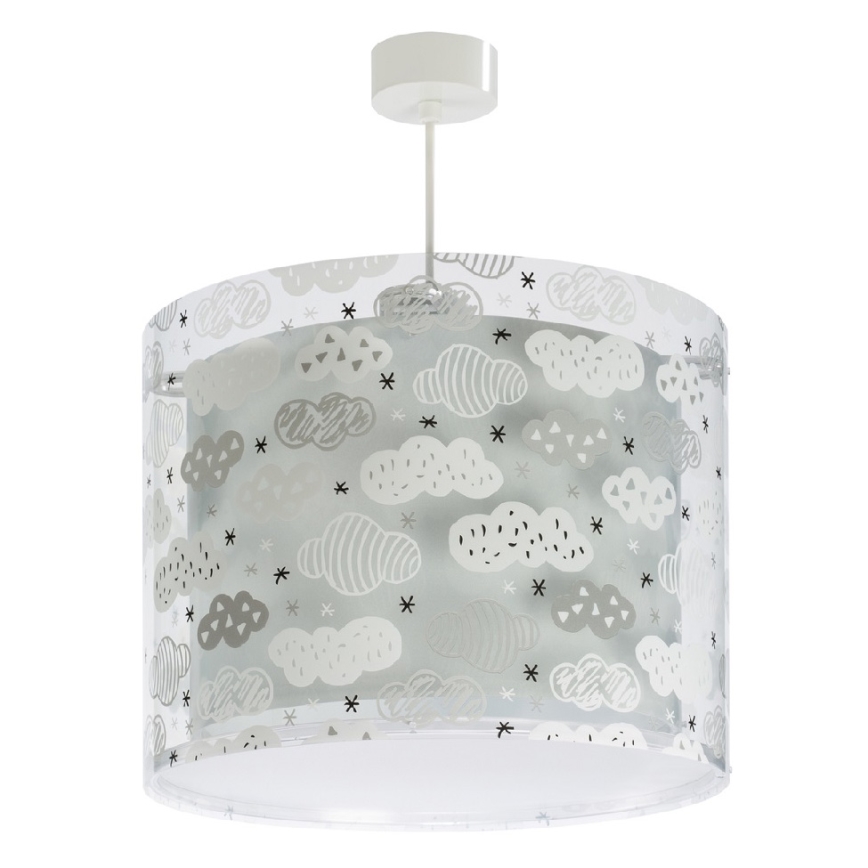 Dalber D-41412E - Lámpara colgante infantil CLOUDS 1xE27/60W/230V
