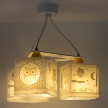 Dalber D-63394 - Lámpara colgante infantil GOOD NIGHT 3xE27/60W/230V