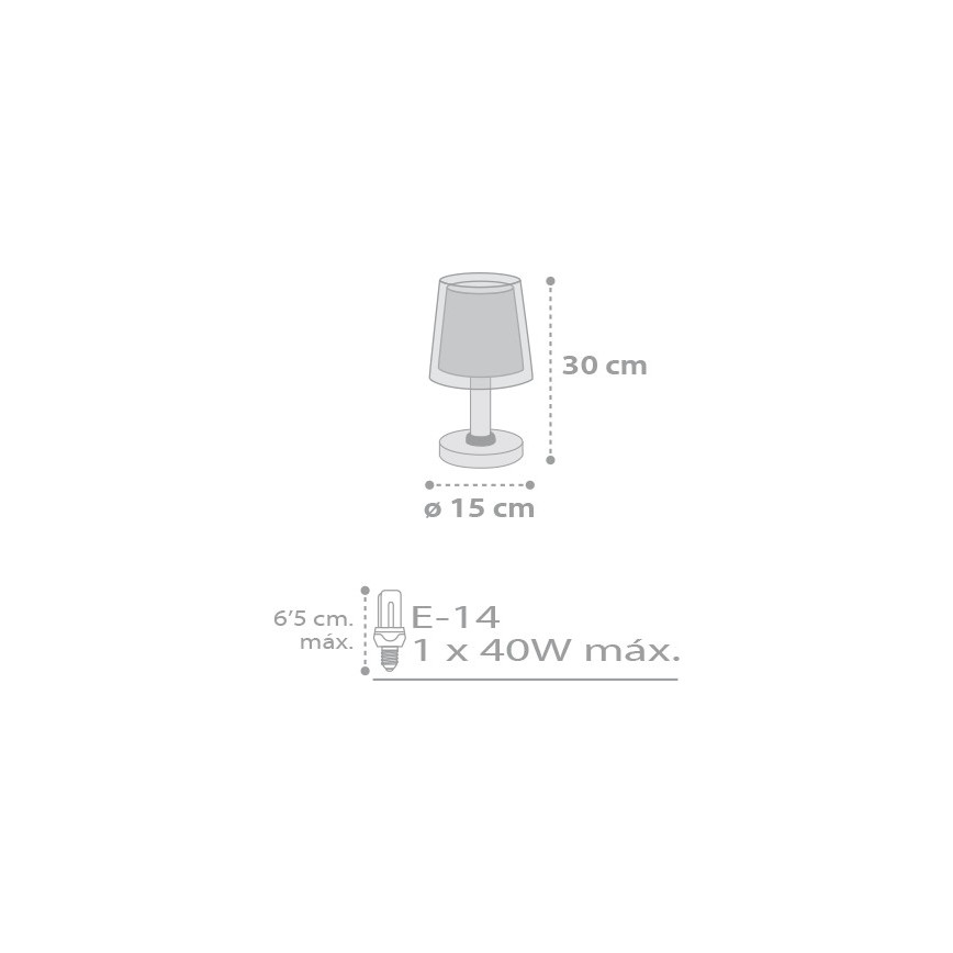 Dalber D-81211L - Lámpara infantil STARS 1xE14/40W/230V