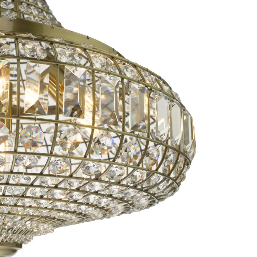 Där Lighting ASM0675 - Araña colgante con cadena ASMARA 6xE14/40W/230V latón
