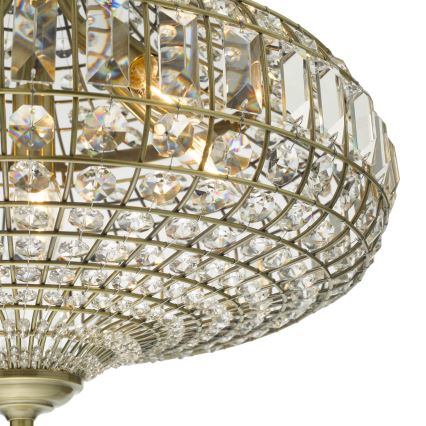 Där Lighting ASM0675 - Araña colgante con cadena ASMARA 6xE14/40W/230V latón