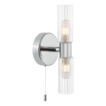 Där Lighting BOL0950 - Aplique de pared para baño BOLTON 2xG9/5W/230V IP44 cromo brillante