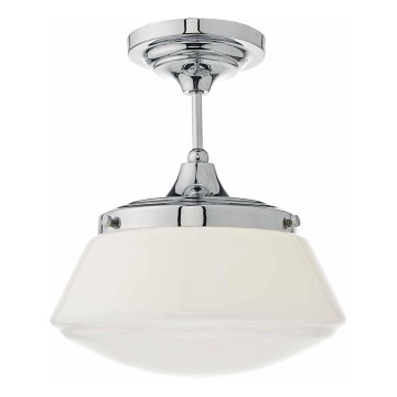 Där Lighting CAD0150 - Lámpara de techo de superficie para baño CADEN 1xE27/60W/230V IP44 cromo brillante