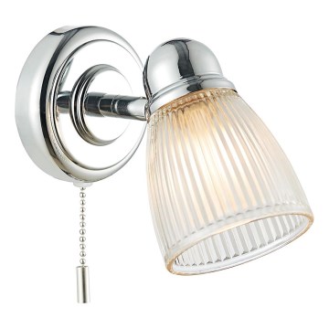 Där Lighting CED0738 - Aplique de pared para baño CEDRIC 1xG9/25W/230V IP44 cromo brillante