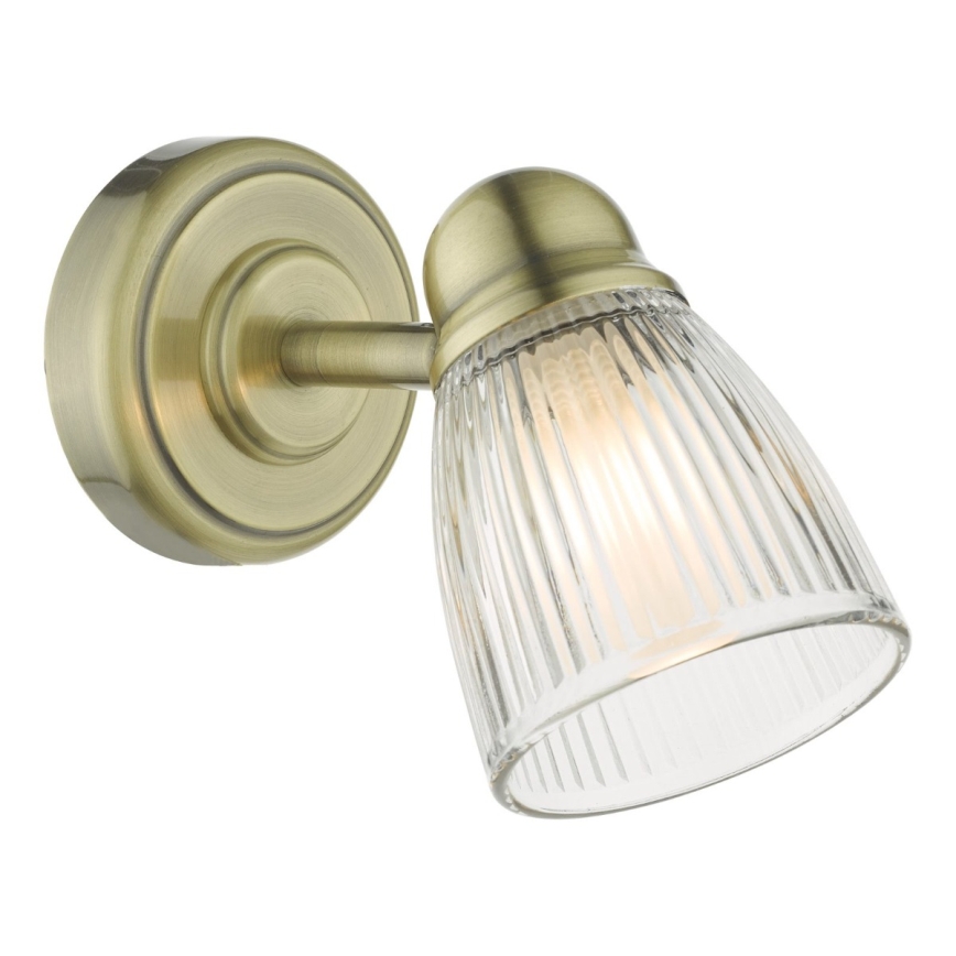Där Lighting CED0775 - Aplique de pared para baño CEDRIC 1xG9/25W/230V IP44 latón