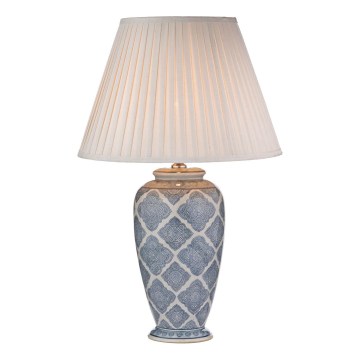 Där Lighting ELY4223 - Lámpara de mesa ELY 1xE27/60W/230V azul