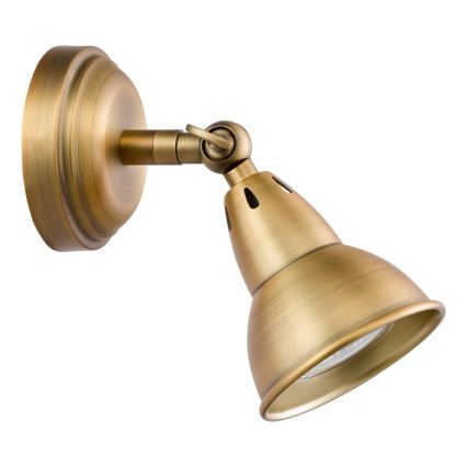 Där Lighting NAT0742 - Aplique de pared orientable NATHANIEL 1xGU10/11W/230V latón