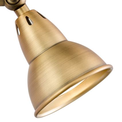Där Lighting NAT0742 - Aplique de pared orientable NATHANIEL 1xGU10/11W/230V latón