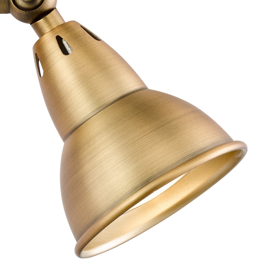 Där Lighting NAT0742 - Aplique de pared orientable NATHANIEL 1xGU10/11W/230V latón