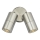 Där Lighting ORT0968 - Foco de pared LED exterior ORTEGA 2xGU10/5W/230V IP65 cromo brillante