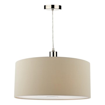Där Lighting RON6529 - Lámpara colgante con cable RONDA 1xE27/60W/230V negro/beige