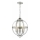 Där Lighting VAN0338 - Lámpara colgante VANESSA con cadena, 3xE14/40W/230V, cromo brillante