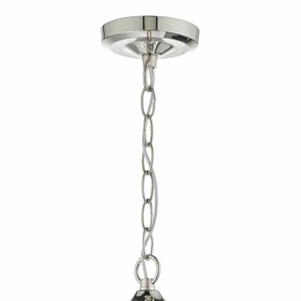 Där Lighting VAN0338 - Lámpara colgante VANESSA con cadena, 3xE14/40W/230V, cromo brillante