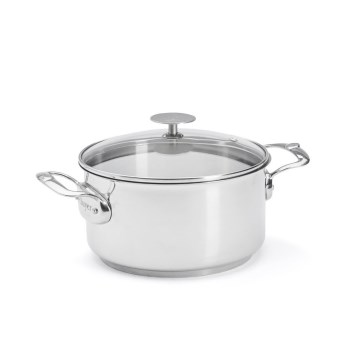 De Buyer 3427.20 - Olla con tapa MILADY 20 cm, acero inoxidable