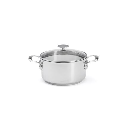 De Buyer 3427.20 - Olla con tapa MILADY 20 cm, acero inoxidable
