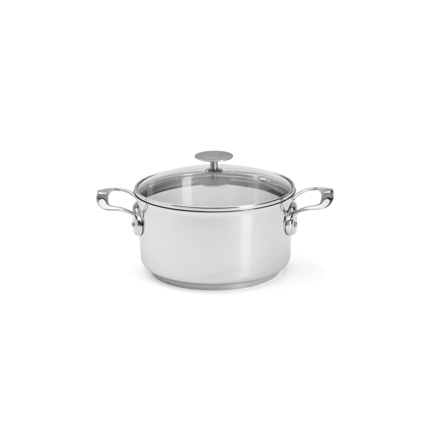 De Buyer 3427.20 - Olla con tapa MILADY 20 cm, acero inoxidable
