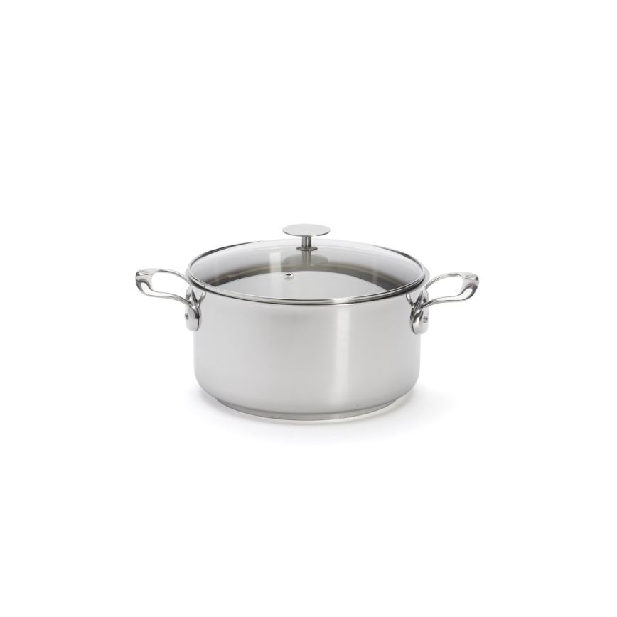 De Buyer 3427.24 - Olla con tapa MILADY 24 cm, acero inoxidable