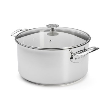 De Buyer 3427.28 - Olla con tapa MILADY 28 cm, acero inoxidable